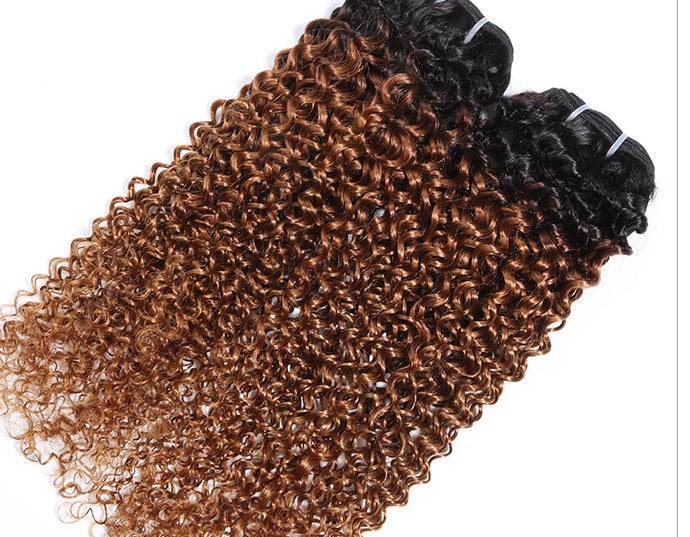 Afro Kinky Curly Wig T1B/30 – Real Human Hair Wig for Women