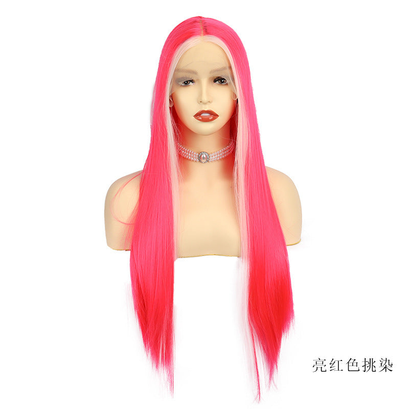 Long Straight Wig with Bangs – Star Fashion Style &amp; Vibrant Colors