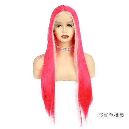 Long Straight Wig with Bangs – Star Fashion Style &amp; Vibrant Colors