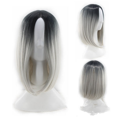 Long Bangs Wig – Natural Look Synthetic Hair Wig for All Skin Tones