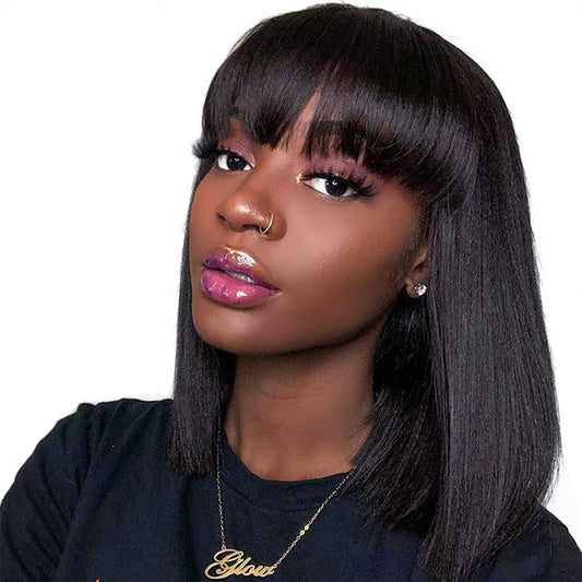 UNice Full Machine Human Hair Wig – Designed for Black Women