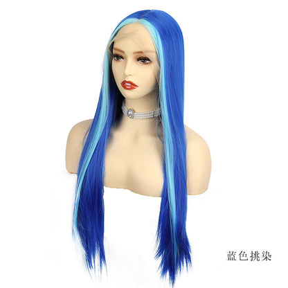 Long Straight Wig with Bangs – Star Fashion Style &amp; Vibrant Colors