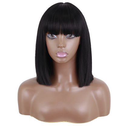 Short Straight Bangs Chemical Fiber Wig