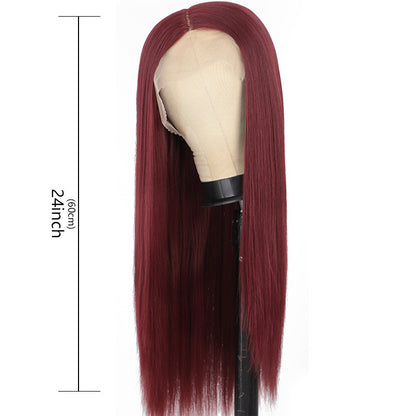 Long Straight Wig with Bangs – Star Fashion Style &amp; Vibrant Colors