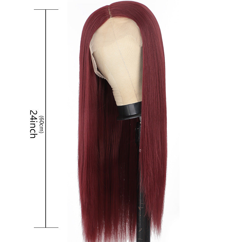Long Straight Wig with Bangs – Star Fashion Style & Vibrant Colors