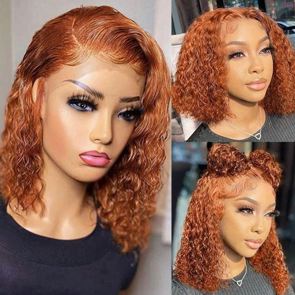 Human Hair Wigs Bob Water Wave