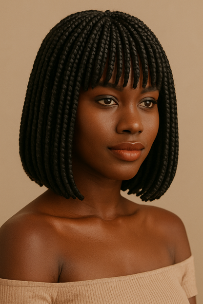 Short Curly Wig – Afro Style High-Temperature Synthetic Hair