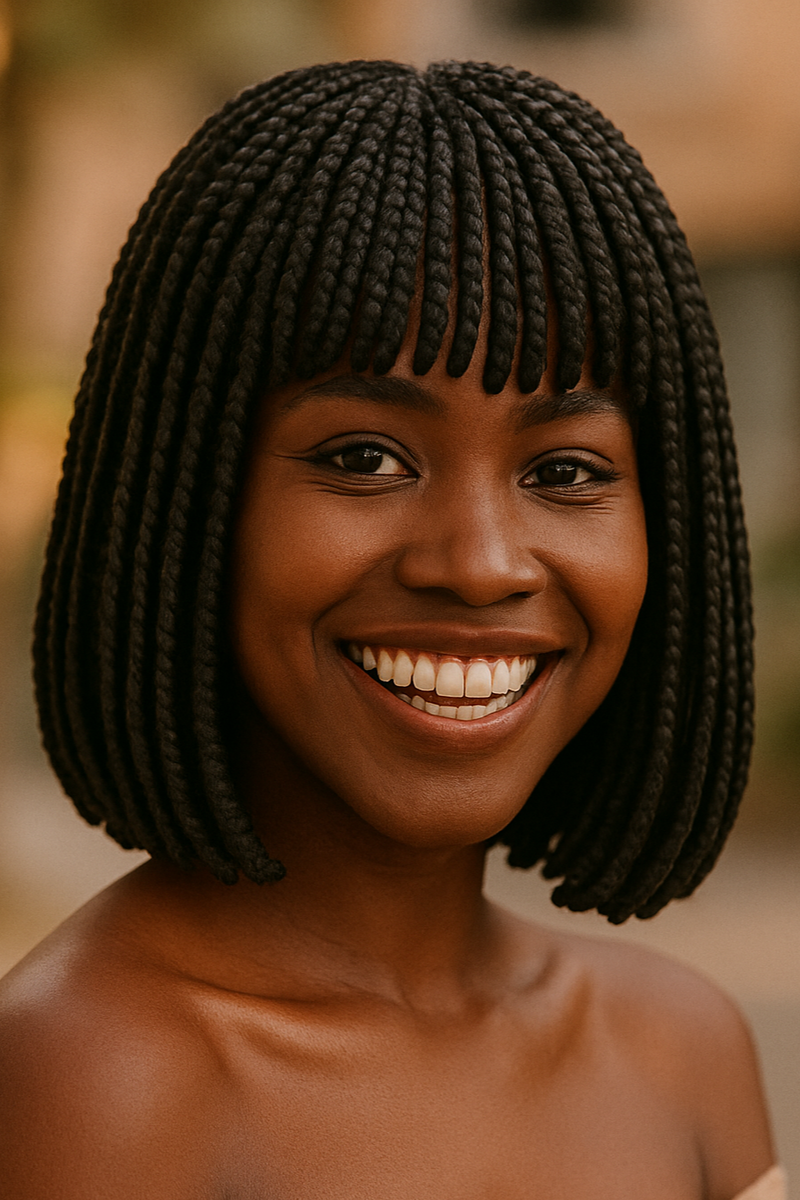 Short Curly Wig – Afro Style High-Temperature Synthetic Hair