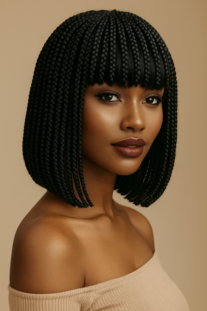 Short Curly Wig – Afro Style High-Temperature Synthetic Hair