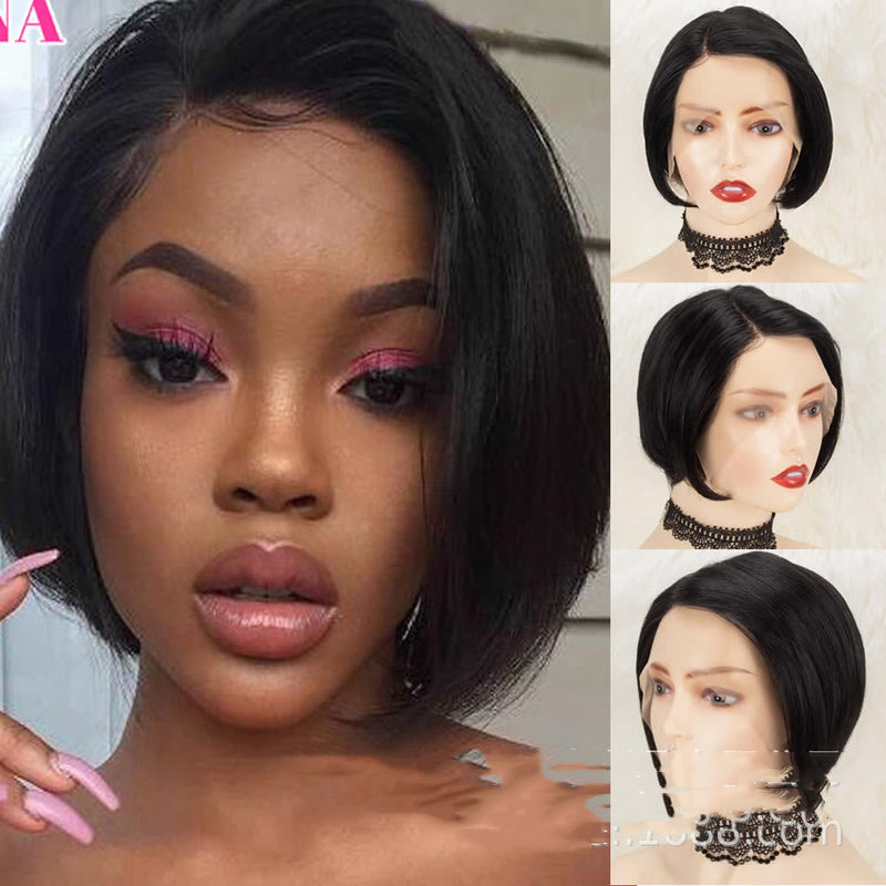 Pixie Real Hair Front Lace Wig